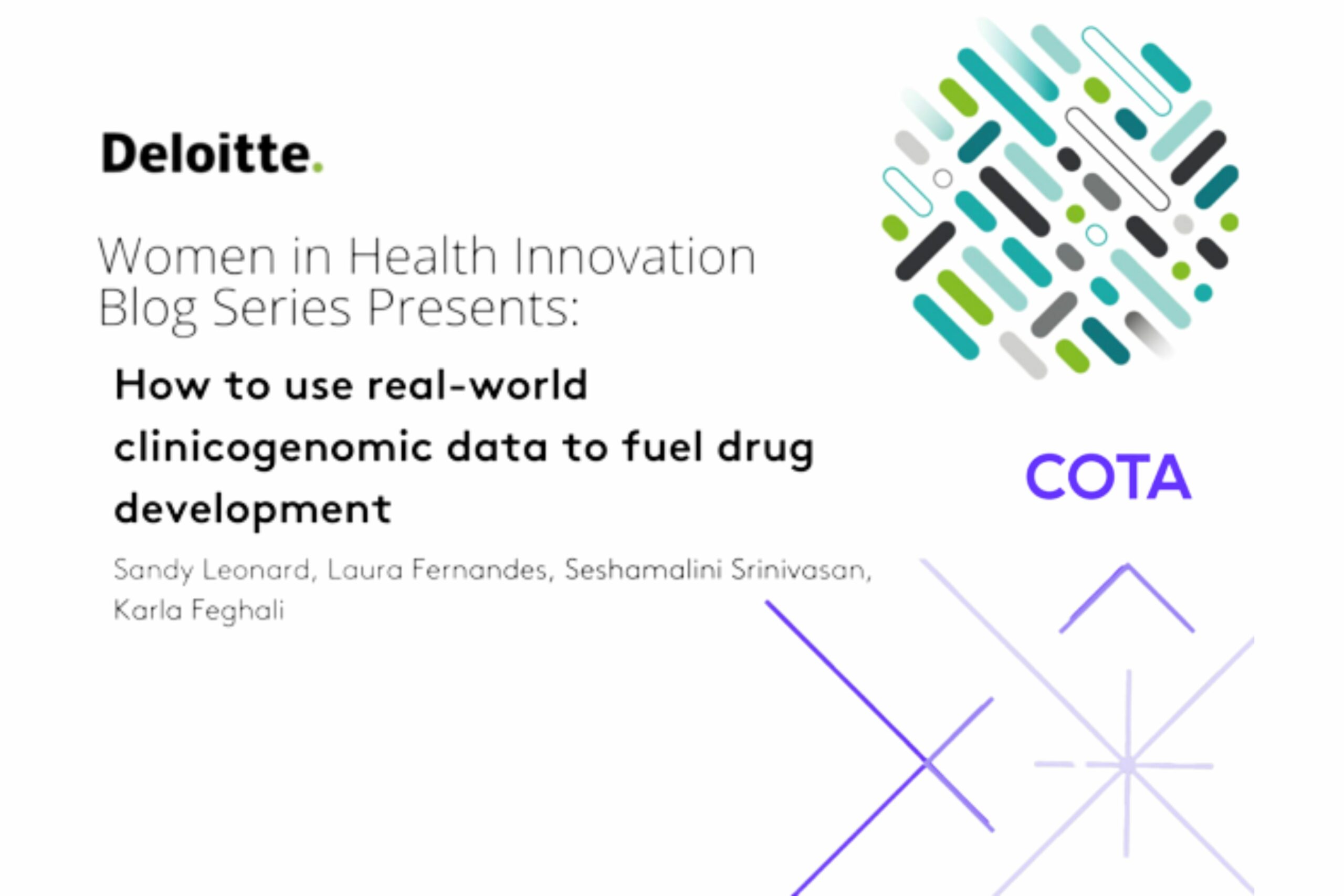 How to use realworld clinicogenomic data to fuel drug development
